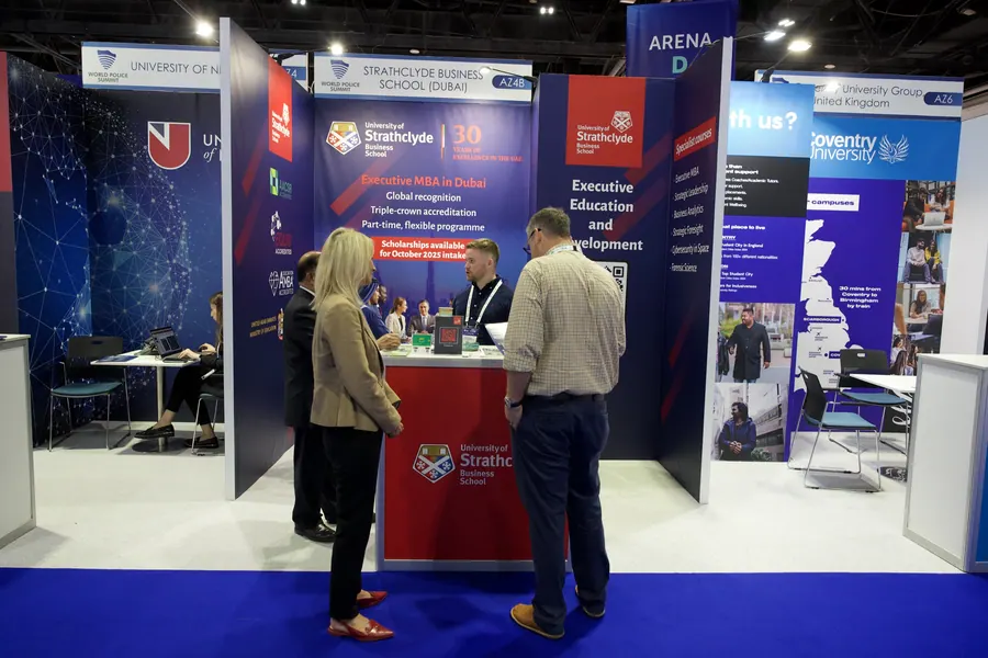 University stands in the Academic Zone