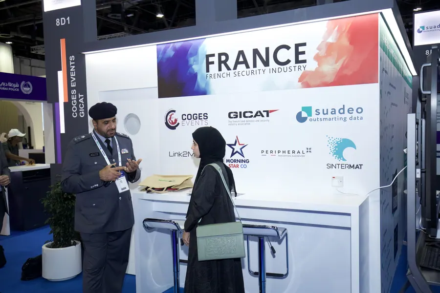 The France country pavilion on the exhibition floor