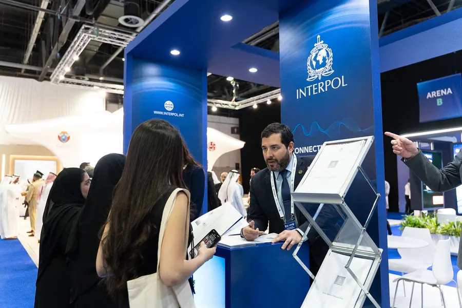 Delegates at the INTERPOL stand