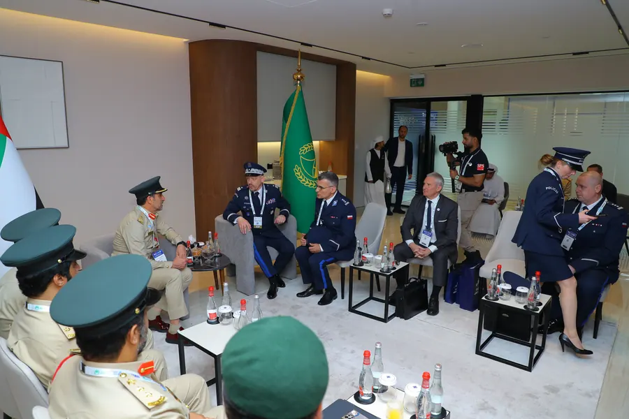 A bilateral meeting between visiting police delegations